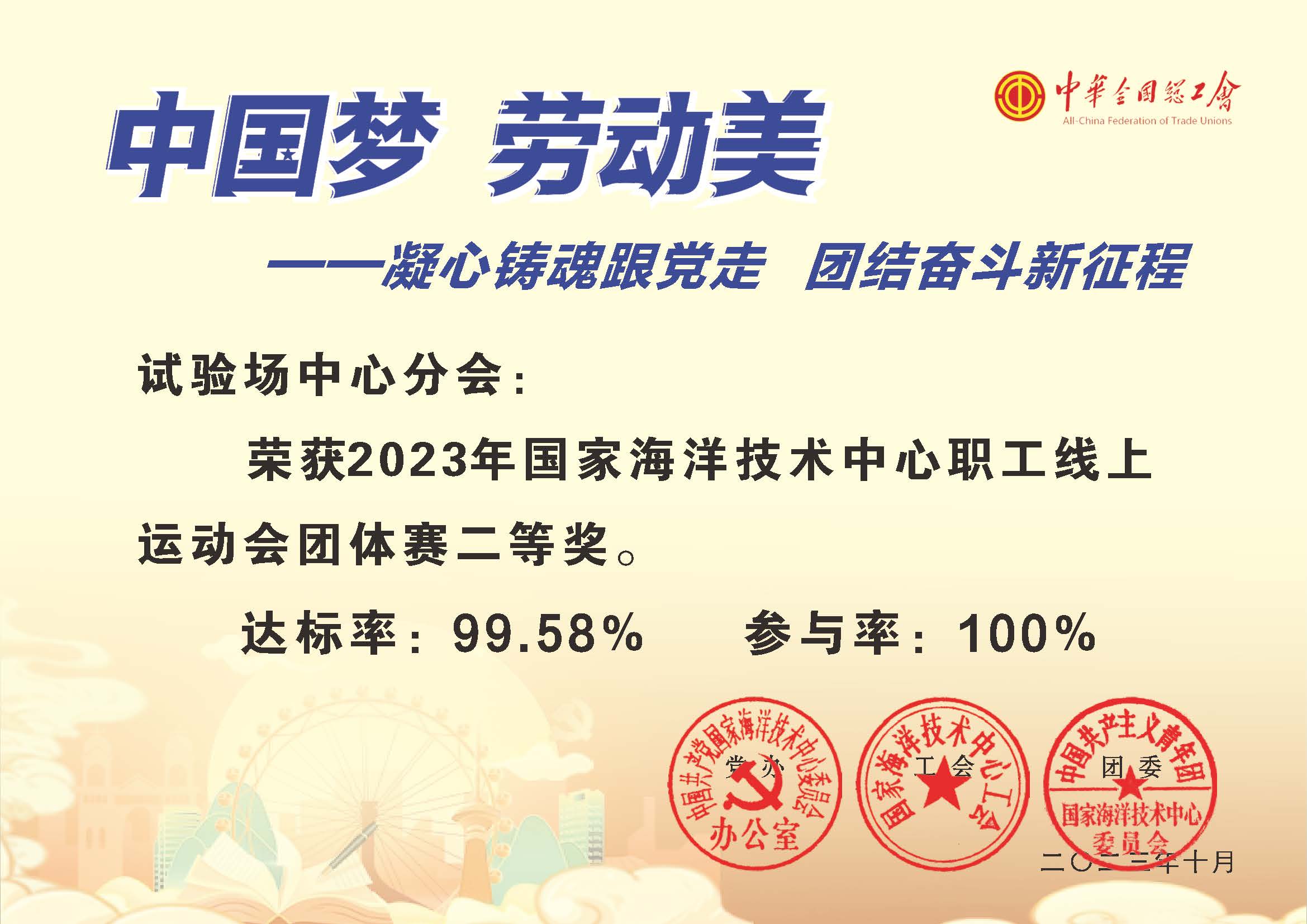 中国梦·劳动美——凝心铸魂跟党走团结奋斗新征程”职工线上运动会圆满结束-国家海洋技术中心