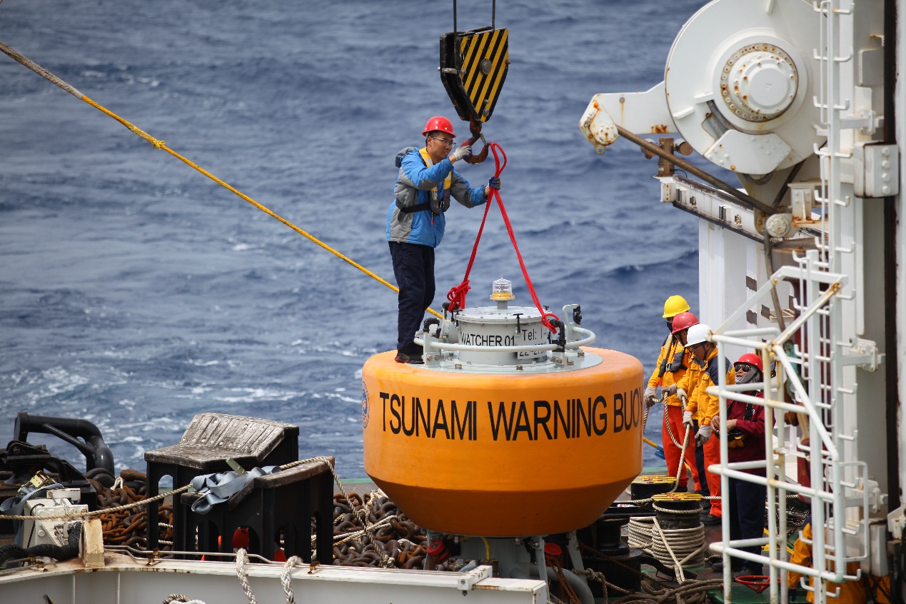 守望者1号”海啸预警浮标在西太平洋海域成功布放并实现平稳运行